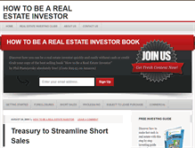 Tablet Screenshot of howtobearealestateinvestor.com