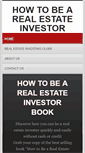 Mobile Screenshot of howtobearealestateinvestor.net